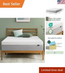 Memory Foam Mattress Queen Green Tea Breathable Safe CertiPUR US