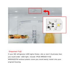 5 PCS Refrigerator Light Bulb WR55X25754 WR55X11132 Fits GE LED Light Replace