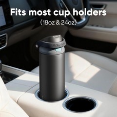 ENCOOL Leakproof Insulated Water Bottle with Straw Dual-Sip Water Bottle Bag-…