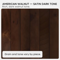 24inch Walnut Floating Shelves for Wall, High End Solid Real Wood 24in Floati…