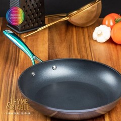 Non Stick Frying Pan 12 Inch Induction Safe Ergonomic Handle Heavy Duty Cookware