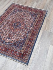 Turkish Silk&Wool Hand Made Bohemian Royal Classic Design, Turkish Rug 3×4.6 Ft