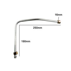 USA SELLER Silver G3/8 17.13″ Aluminum Air Compressor Exhaust Tube Replacement