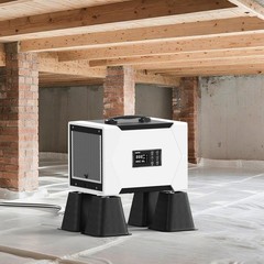 CADPXS Crawl Space Dehumidifier 80 Pint+Dehumidifier Riser Kit, Noise Reduction