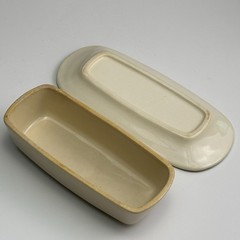 Taylor Smith & Taylor Taylorstone “Cathay” Atomic Starburst Butter Dish