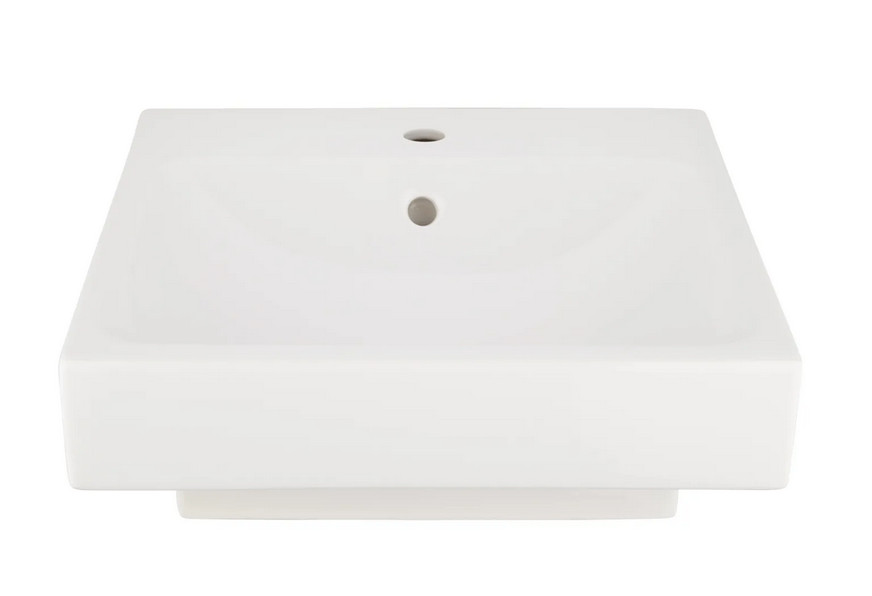 Signature Hardware Stoddert 19″ Porcelain Wall-Mounted Bathroom Sink