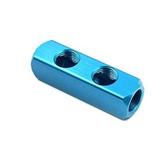 1/2″ Air Hose Inline Manifold Block Splitter, 1/2″ BSPT, 1Pcs 2 Ways 5 Ports