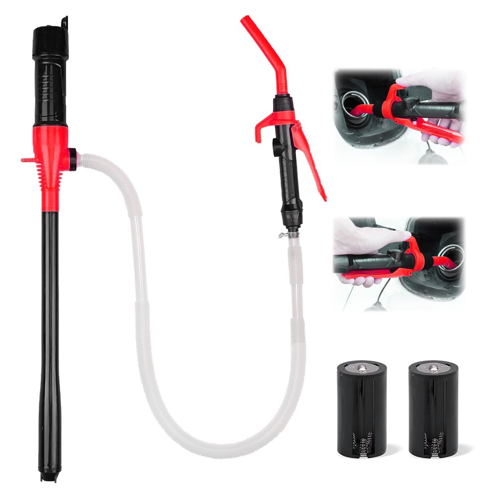 Battery Powered Electric Fuel Transfer Siphon Pump Gas Oil Water Liquid 2.2 GPM