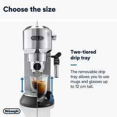 Delonghi EC685M Dedica Automatic Espresso Cappuccino Maker Machine 35oz Metallic