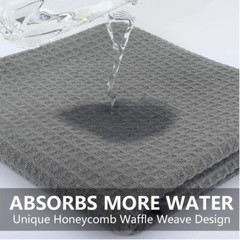 3 Pcs Microfiber Waffle Weave Glass Window Auto Home Cleaning Towel 24×16 inch