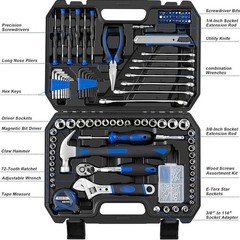 200-Piece Hand Tool Set, General Home and Auto Repair Tool Kit with Toolbox Stor