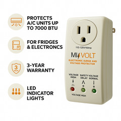 4 PACK 1800W Voltage Brownout Appliance Surge Protector 3-Years Warranty