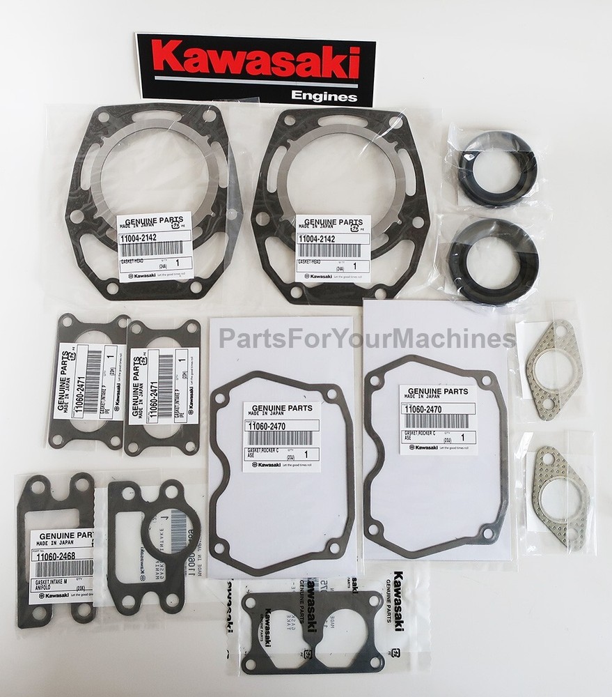 GASKET KIT (AS SHOWN) FOR KAWASAKI FD711D, FD750D, 745cc, 27 HP ENGINES, 9C34A