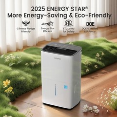 80/120/150 Pints Energy Star Dehumidifier For Home, Basement & Large Space