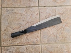 Crude – 10 Inch – 1.5lb Steel Handle Outdoor Carbon Steel Machete , Sharp !