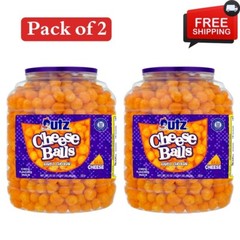 Utz Cheese Balls, 23 oz Barrel. Made With Utz’s Signature Family – Pack of 2