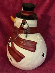 Christmas Cracker Barrel 14” I Love Snow Days Lighted Snowman TESTED!