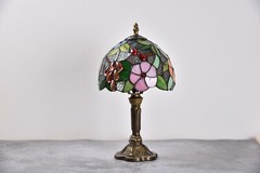 Tiffany Table Lamp Bedside Lamp Floral Stained Glass Lamp Desk Light H14″