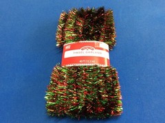 Christmas tree garland, in red, green, gold, blue, silver, green/red 15 or 40 ft