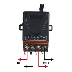 AC 90-220V 30A RF Relay Wireless Remote Control Switch + 433MHz Remote