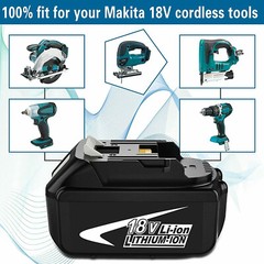 2 Pack For Makita 18V Battery 8.0AH Li-Ion BL1830 BL1850 BL1840 BL1860B LXT Tool