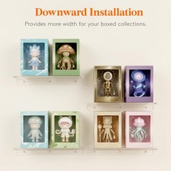 Lifewit Floating Shelves for 15x4x1.8 inches (38.1×10.16×4.57 cm), Clear