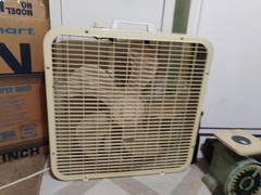 Box Fan Vintage Lakewood 20″ MCM Kmart Metal 3rd Gen Plastic D Blade 3 Speed