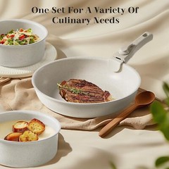 Nonstick Kitchen Cookware Set 12 Pcs Pots and Pans Set with Detachable Handle
