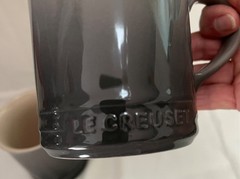 Le Creuset Flint Gray Ombre Choix Stoneware Coffee Mugs Set of 2 – 400mi~ 14 oz