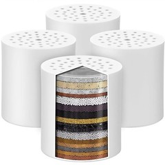 4 Pack 20 Stage Shower Filter Replacement Cartridge Shower Filter for Hard Water