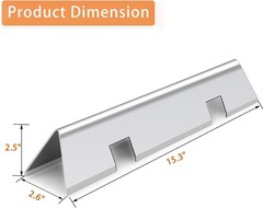 15.3″ Stainless Steel Flavorizer Bars 7636 for Weber Spirit 300 Series E310 E320