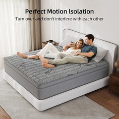 12″14″ Gel Memory Foam Hybrid Spring Mattress Twin Full Queen King Size In a Box
