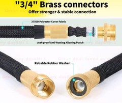 5 Time Stronger Deluxe Expandable Flexible Garden Hose Water Hose 25 50 75 100FT
