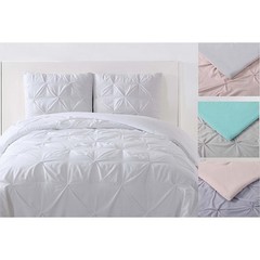 Twin XL Anytime Pleated Comforter Set White – My World