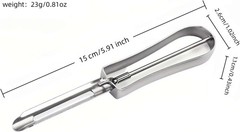 Professional Stainless Steel Peeler – Ergonomic Swivel Blade Design for Easy …