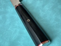 210mm 8″ Kiritsuke Chef Knife S35VN Powder Steel Damascus G10 HRC61 Mosaic