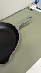 Le Creuset Signature 10.25in Cast Iron Enamel Skillet Fry Pan Gray