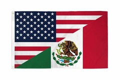 USA Mexico Friendship American Mexican Combination 3×5 Banner Flag 100D
