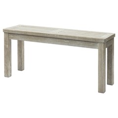 1 PCS 40inch Outdoor Wooden Porch Bench Garden Furniture for Backyard Seat