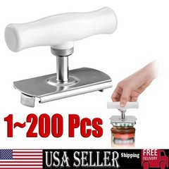 Jar Lid Bottle Opener Can Adjustable Remover Stainless Steel Twist Off Grip Easy