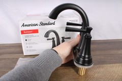 American Standard Rumson 4″ Bathroom Faucet Matte Black Open Box (No Drain)