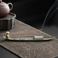 1pcs Creative Japanese Boat Incense Holder Fishing Man Aromatherapy Burner – NEW