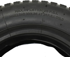 3.25/3.00-8 Wheelbarrow Tire and Inner Tube (1 Set) by Air Filled 4PR and ma…
