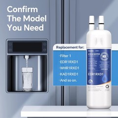 Whirlpool EDR1RXD1 Refrigerator Water Filter 1 | OEM Certified | 3-Pack Genuine