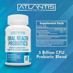 Chewable Probiotics for Dental Health – Gum Care, Bad Breath Treatment, 60