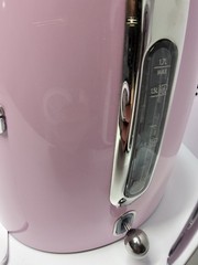 SMEG KLF03PKUS Pink Retro Electric Kettle Open Box Never Used w/ Box Manual