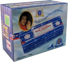Sai Baba Nag Champa Incense 250g x 4 packs, Total 1000g
