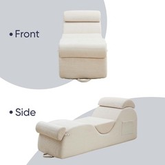 Zafly Yoga Chaise Lounge Indoor, Yoga Chaise, Ergonomic Reading Chair for Adults