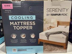 Serenity Tempur-Pedic 3 Inch Cooling Memory Foam Mattress Topper King
