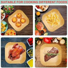 Non-Stick Air Fryer Disposable Non-stick Baking Parchment Paper Liners, 5-8 QT